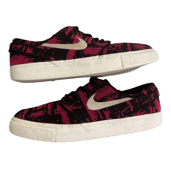 Nike Stefan Janoski Premium Skateboarding Fuchsia Black Sneakers 5Y - Picture 7 of 9